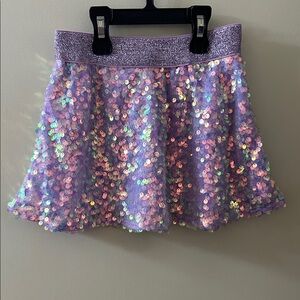 Sparkling Sequin Skirt for Kids - Lavender